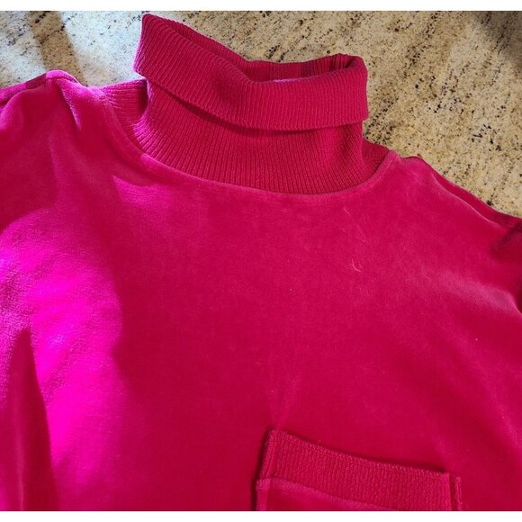 Vintage Epitome Women's S  Matching 2 Piece Velour Tracksuit Leisure Suit Pink - Picture 7 of 16